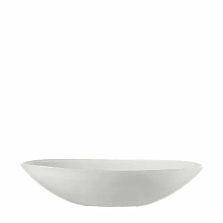 Leonardo Skål oval 32 white Alabastro