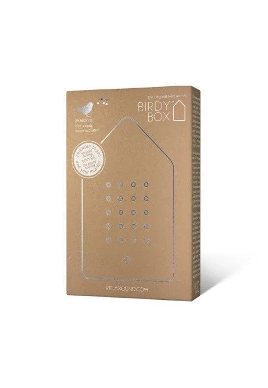 Relaxound Birdybox Speldosa Fågelkvitter Rostfritt Stål