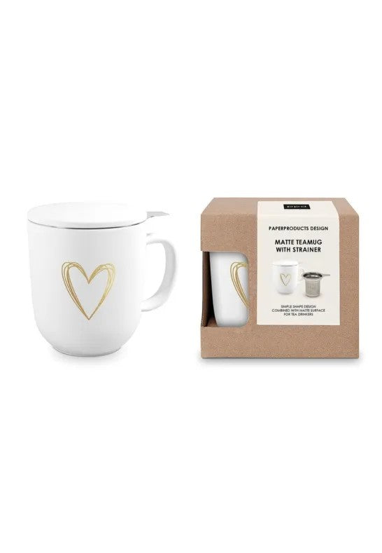 Paperproducts Design Pure Heart Gold Temugg m Tesil 35 cl