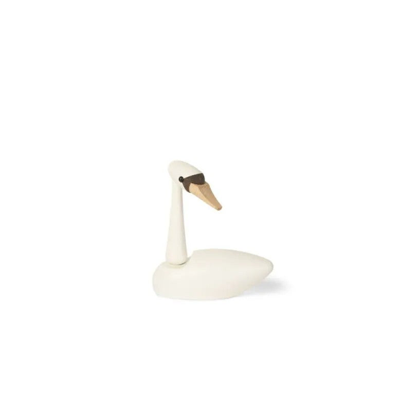 Spring Copenhagen The Cygnet Svanunge Ek 13 cm Vit