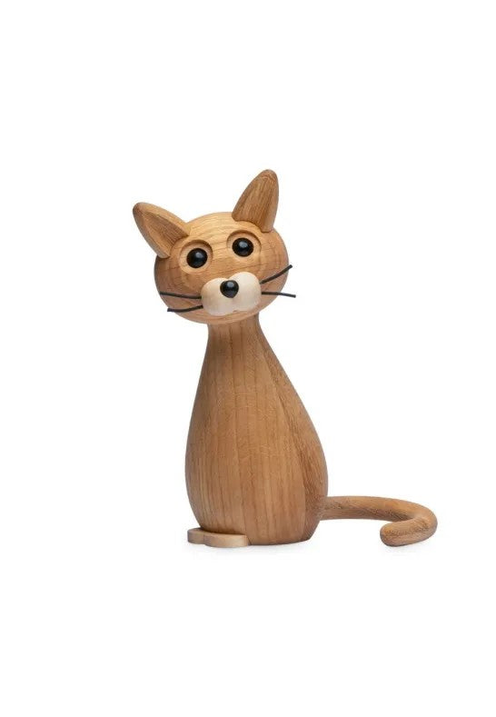 Spring Copenhagen Brave Katt Trädekoration 24 cm Ek