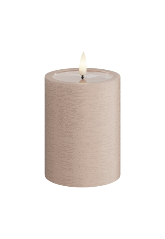 Unique Candles Unique LED Blockljus Rosa 7,5x10 cm