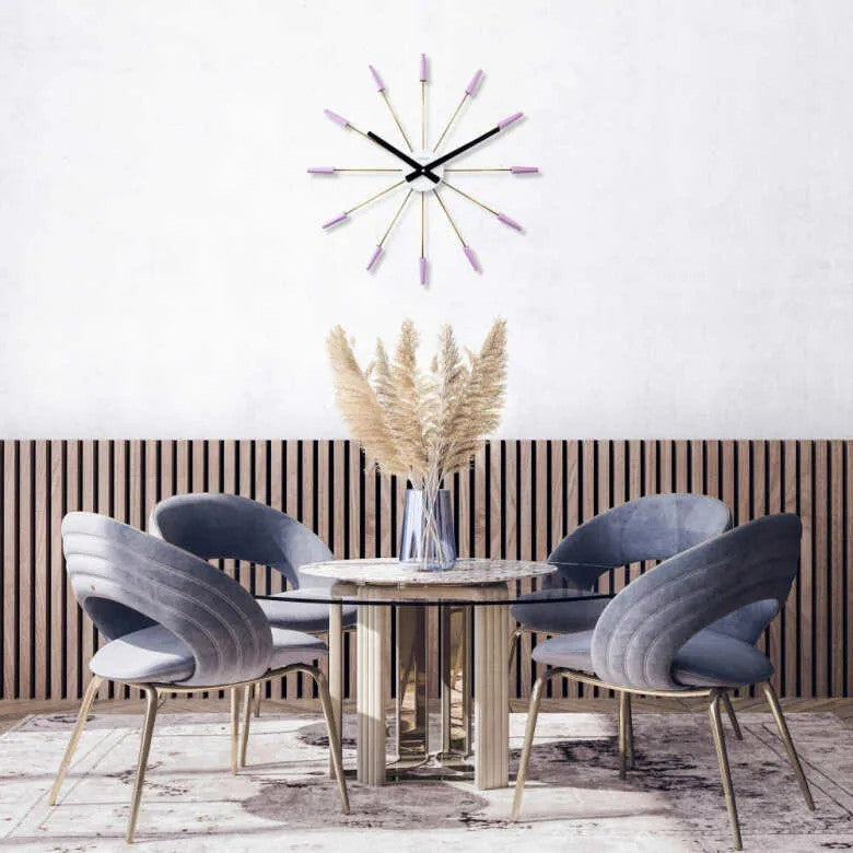 NeXtime Plug Inn Väggklocka 58 cm Lavendel