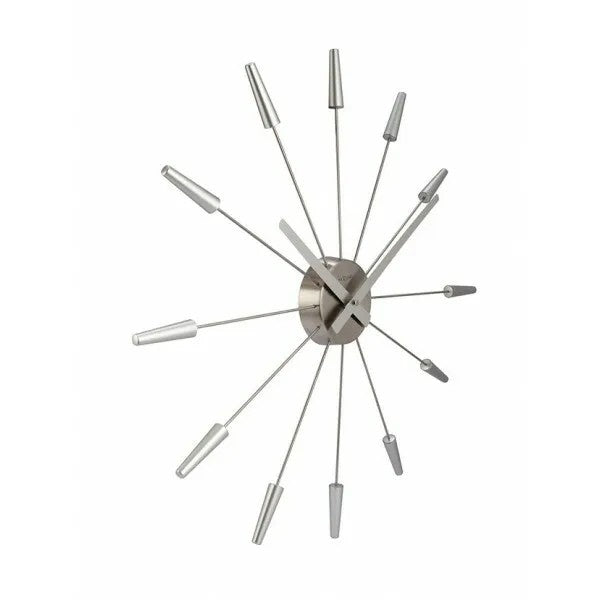 NeXtime Plug Inn Väggklocka 58 cm Silver