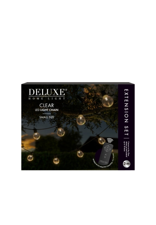 DeluxeHomeart LED Ljusslinga Clear Extra Set Small 3 m