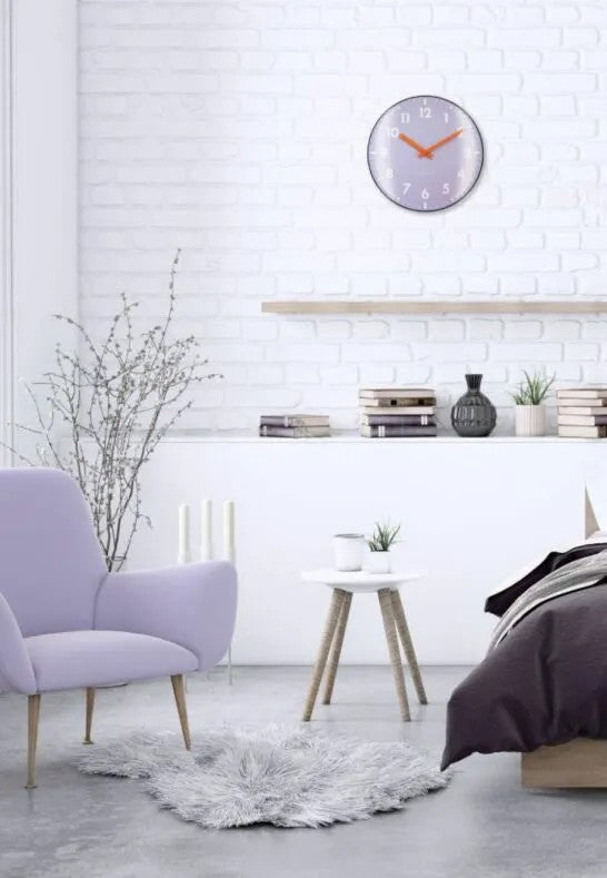 NeXtime Duomo Väggklocka 35 cm Lavendel