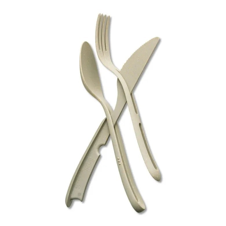 Koziol Klikk Bestickset 3 delar Beige