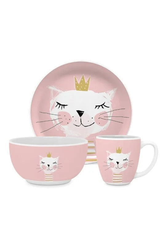 Paperproducts Design Happy Cat Barnservis 3 Delar