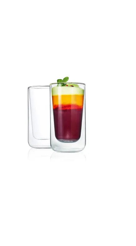 BLOMUS Nero Latte Macchiatoglas 32 ml 2 pack