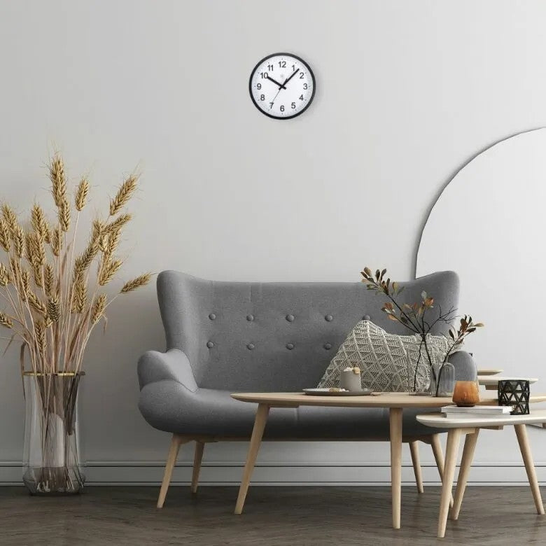 NeXtime nXt Robust Väggklocka Ø25,5 cm Svart/Vit