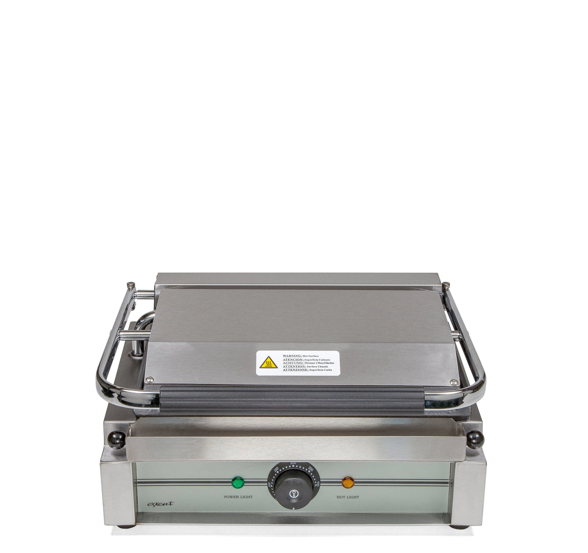 Exxent Klämgrill Panini, räfflad