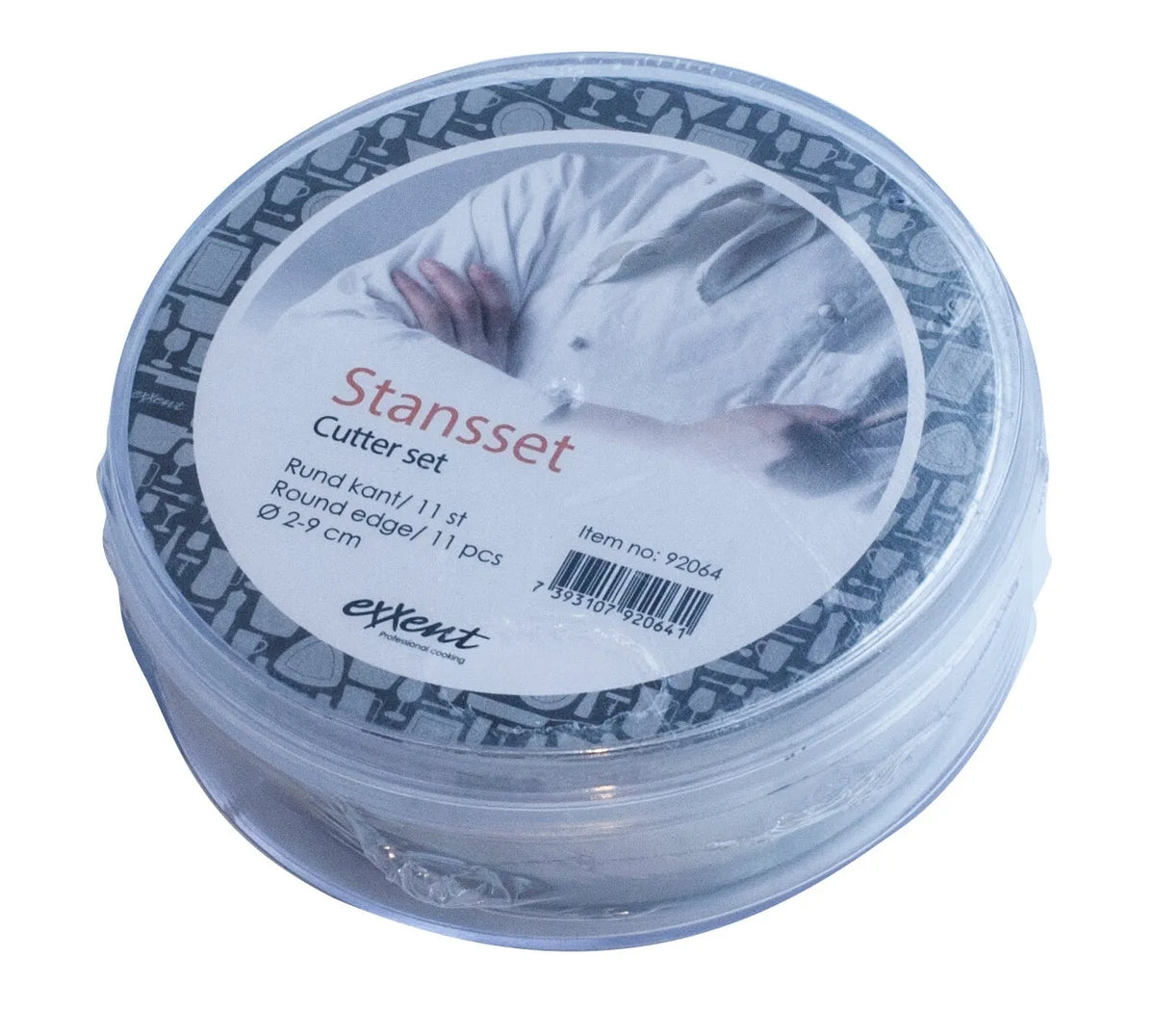 Exxent Stansset Ø 2-9 cm, rund 11 st