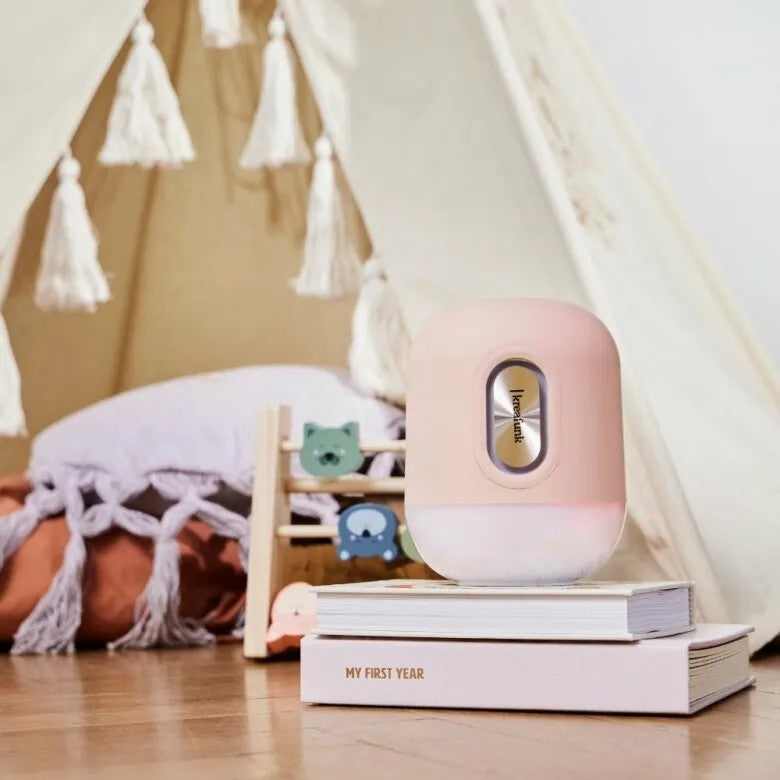 Kreafunk Glowie Kids Trådlös Högtalare och LED-Lampa Dusty Rose