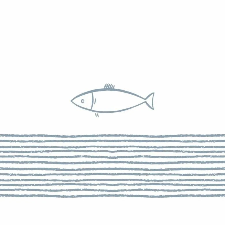 Paperproducts Design Pure Fish Servett 33 cm 3 st 20-pack