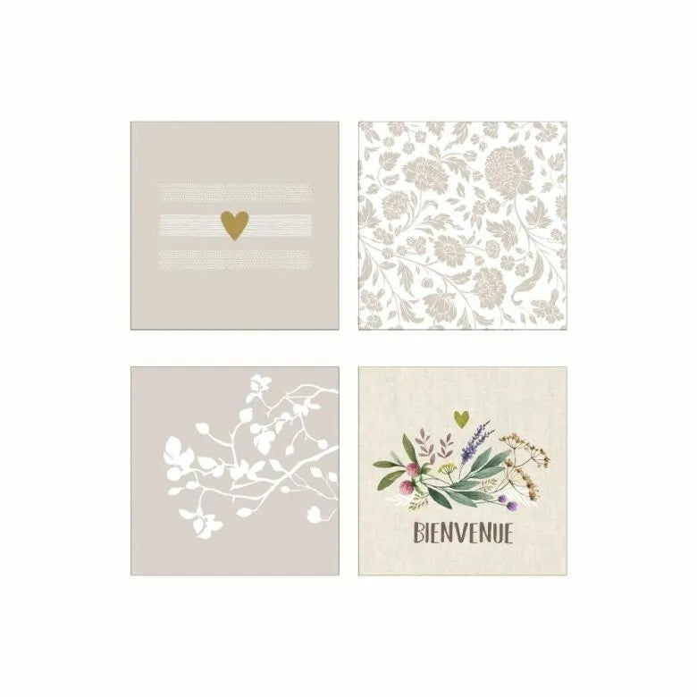 Paperproducts Design PPD Servetter Mixade 4 st 20-pack