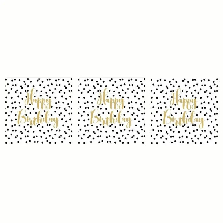 Paperproducts Design Birthday Confetti Servett 33x33 cm 3 st 20-pack
