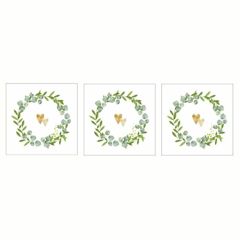 Paperproducts Design Two Hearts Servett 33x33 cm 3 st 20-pack