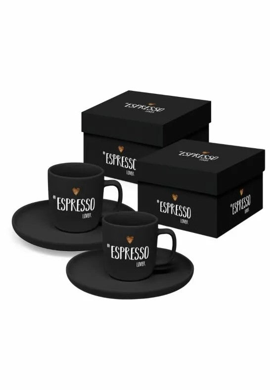 Paperproducts Design Espresso Lover Mugg Svart 9 cl 2-pack