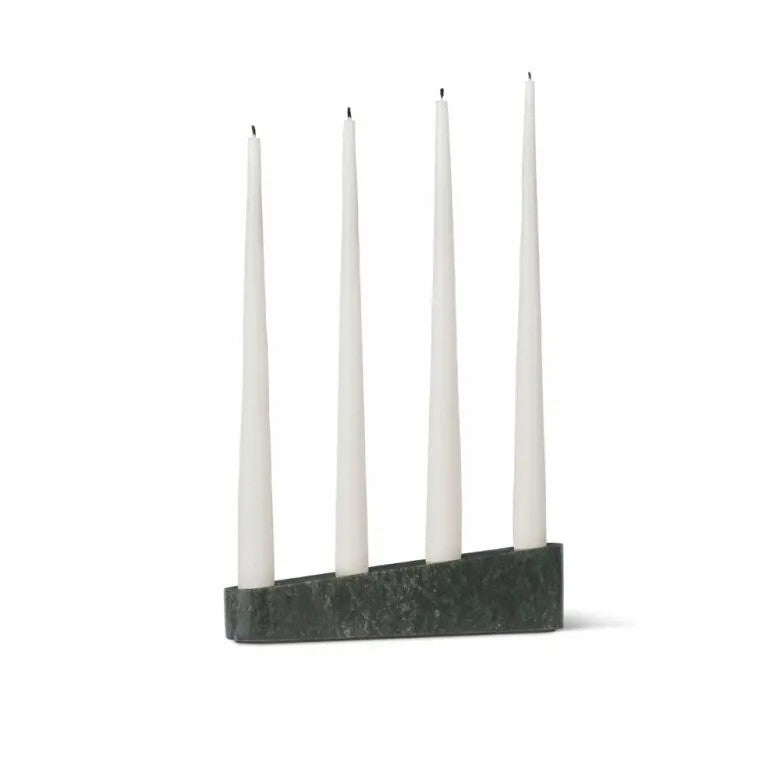 Spring Copenhagen Ilta Ljusstake Marmor L25 cm Grön