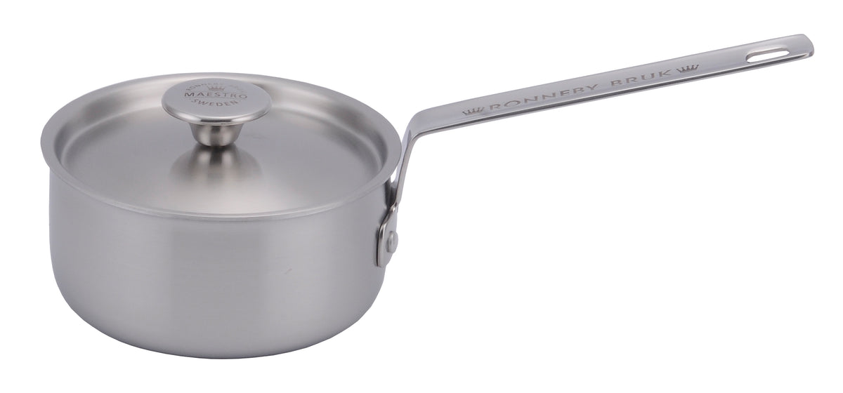 Ronneby Bruk Rostfri kastrull 1,2L, rostfritt lock