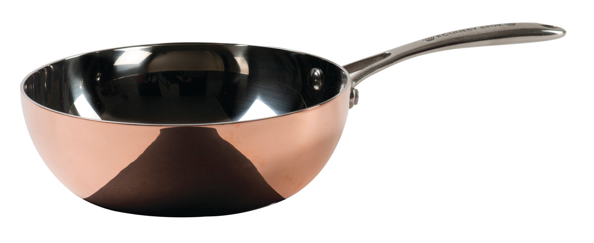 Ronneby Bruk Sauteusepanna, 3-ply koppar-aluminium-rostfritt. Induktionsbotten.