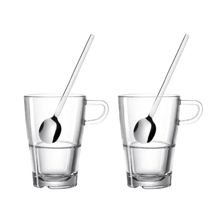 Leonardo Senso Kaffeset med sked 350ml 2-pack