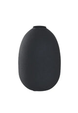 Leonardo Vas 19 cm metall svart