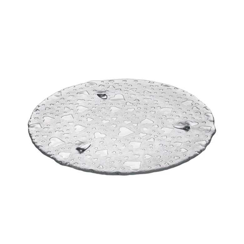 Leonardo Heart Tårtfat 34 cm Glas