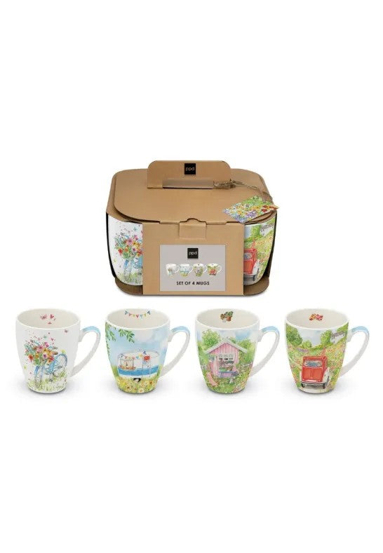 Paperproducts Design Outside Fun Mix Mugg 35 cl 4-pack