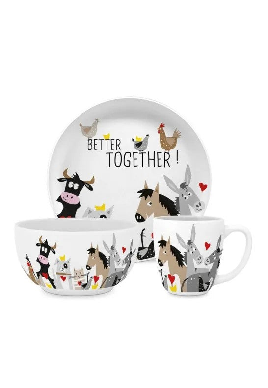 Paperproducts Design Animal Friends Barnservis 3 Delar