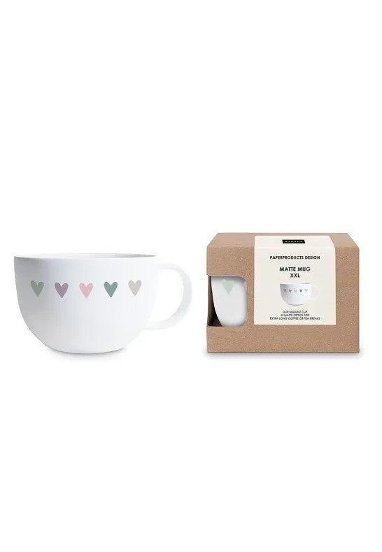 Paperproducts Design Heart Infusion Mugg Matt XXL 55 cl