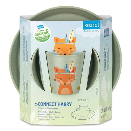 Koziol Connect Barnservis 3 delar Tallrik/Skål/Mugg Harry