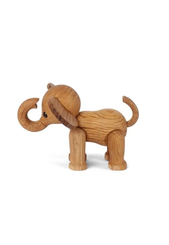 Spring Copenhagen Ella Elefant Baby Trädekoration 9 cm Ek/Lönn