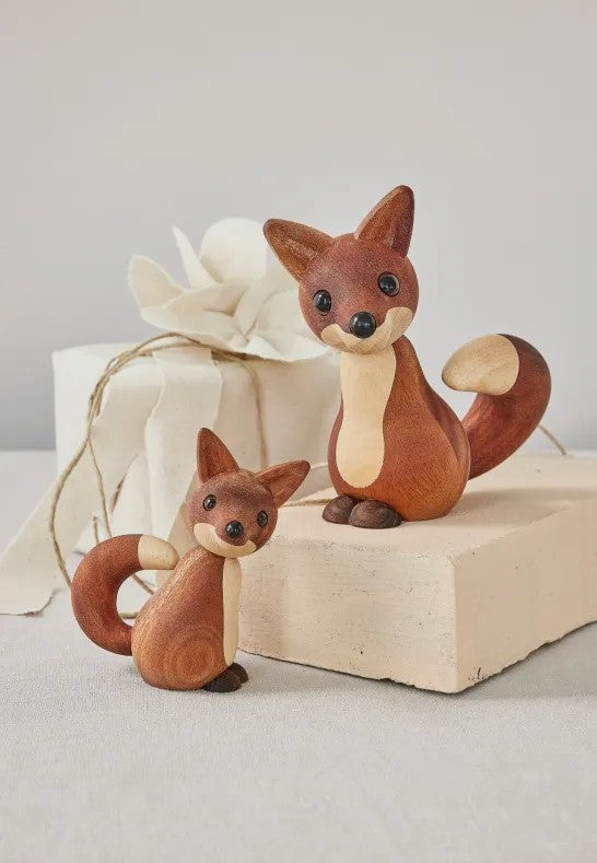 Spring Copenhagen Foxy Räv Trädekoration 12 cm Mahogny