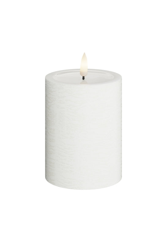 Unique Candles Unique LED Blockljus Vit 7,5x10 cm