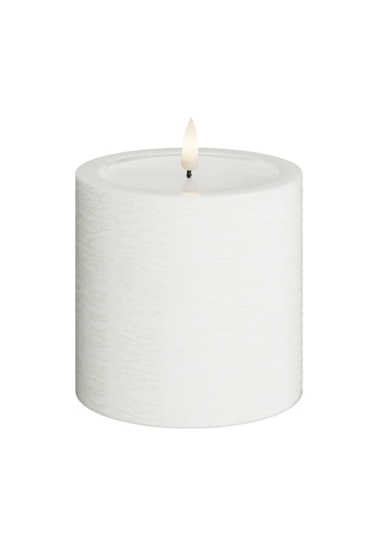 Unique Candles Unique LED Blockljus Vit 10x10 cm