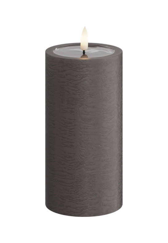 Unique Candles Unique LED Blockljus Mocca 7,5x15 cm