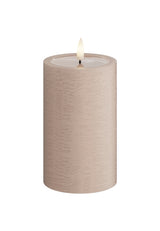 Unique Candles Unique LED Blockljus Rosa 7,5x12,5 cm