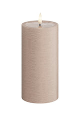 Unique Candles Unique LED Blockljus Rosa 7,5x15 cm