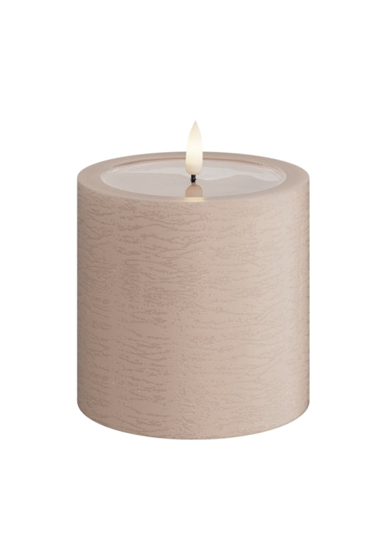 Unique Candles Unique LED Blockljus Rosa 10x10 cm