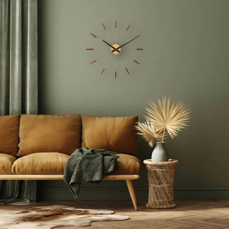 NeXtime Plug Inn Väggklocka 58 cm Brons