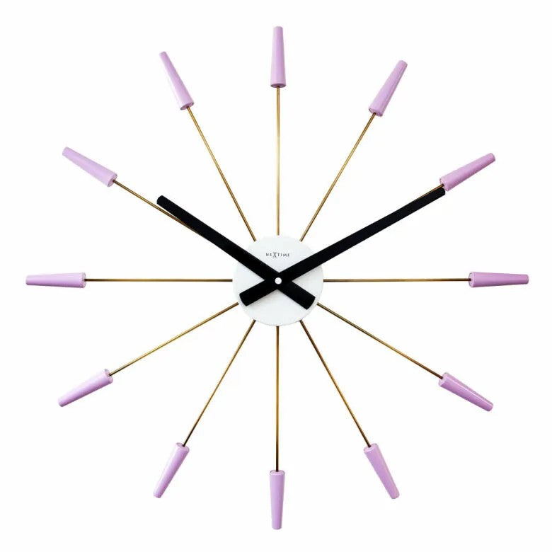 NeXtime Plug Inn Väggklocka 58 cm Lavendel
