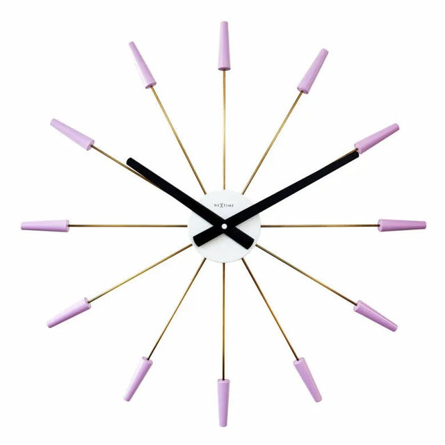 NeXtime Plug Inn Väggklocka 58 cm Lavendel