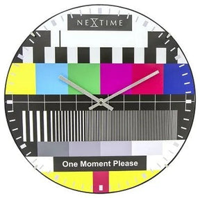 NeXtime Testpage Dome Väggklocka 35 cm Flerfärgad/Glas
