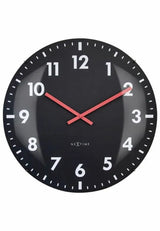 NeXtime Duomo Väggklocka Ø50 cm Svart