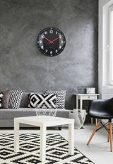 NeXtime Duomo Väggklocka Ø50 cm Svart