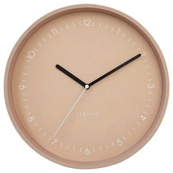 NeXtime Berlin Väggklocka Ø30 cm Rosa