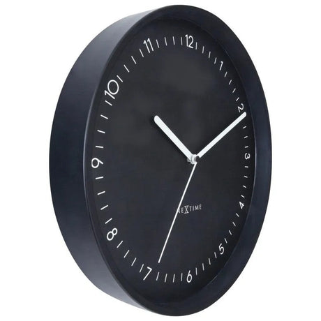 NeXtime Berlin Väggklocka Ø30 cm Svart