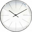 NeXtime Big Stripe Mini Dome Väggklocka ø20cm Vit