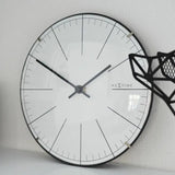 NeXtime Big Stripe Mini Dome Väggklocka ø20cm Vit